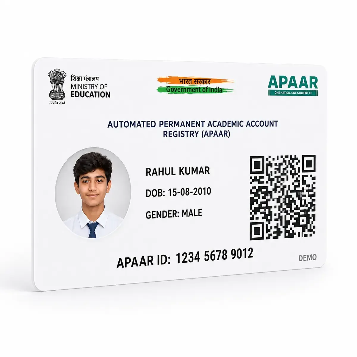 PVC APAAR ID Card Print Online | Student Smart Card