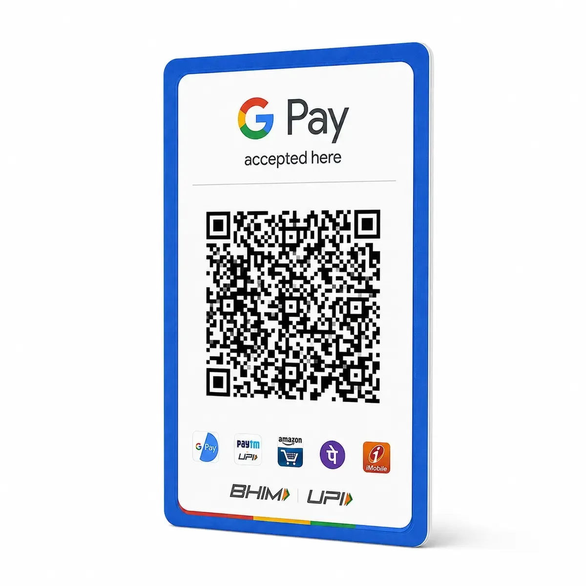 Google Pay QR PVC Card Print Online